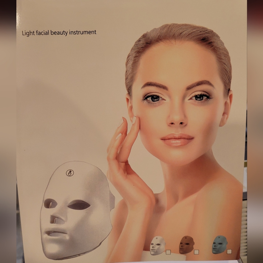 LED Light Facial Beauty Instrument - White
